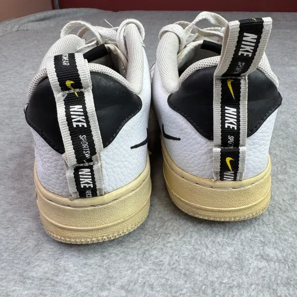 Nike Air Force 1 LV8 Utility GS Shoes Youth Sz 5Y Overbranding White AR1708-100 - Picture 6 of 10